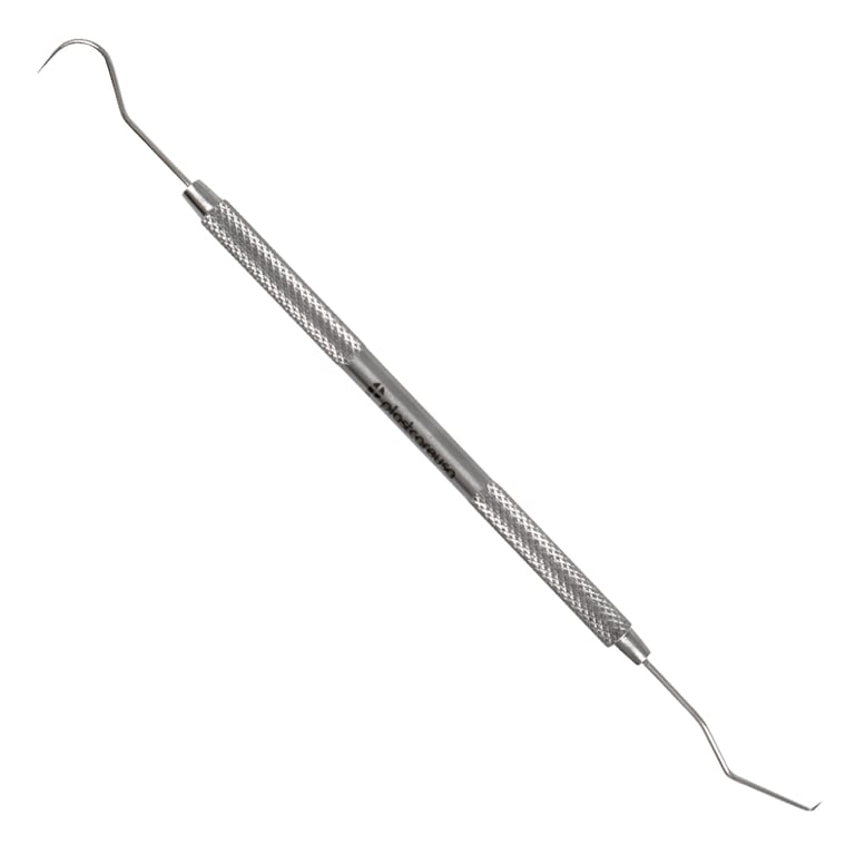 PlastCare USA Stainless Steel Dental Explorer, TU 17/23, 1/Pk. Features sharp double-ended tips
