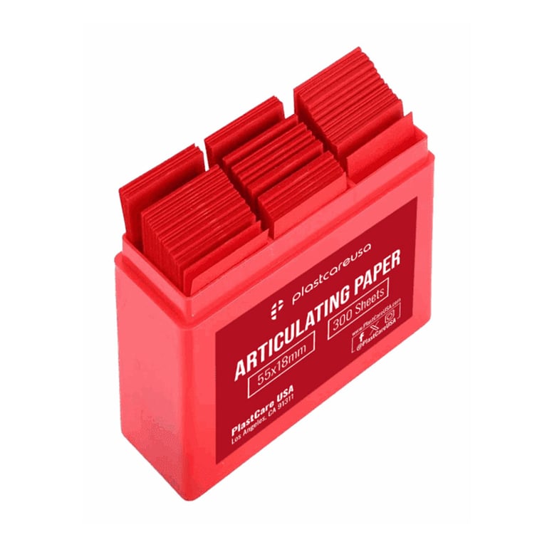 PlastCare USA 100-Micron Red Articulating Paper, 