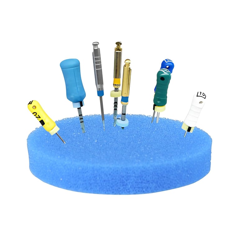 plastcareusa Endodontic Foam, 2.5" Blue Round Sponge, 50/Pk. Perfectly tailored for endo files