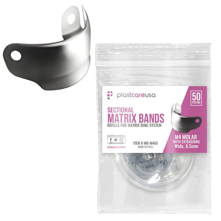 thumbnail image 2 of Universal Dental Matrix Band Refill Kit – Sectional Matrices With Wedge, Plier, Clamps, Ti Ring 2 of 5