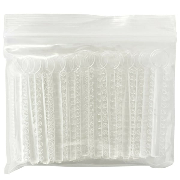 PlastCare USA Elastic Ligature Ties - Clear, 1040/Pk. Made of medical grade rubber with excellent