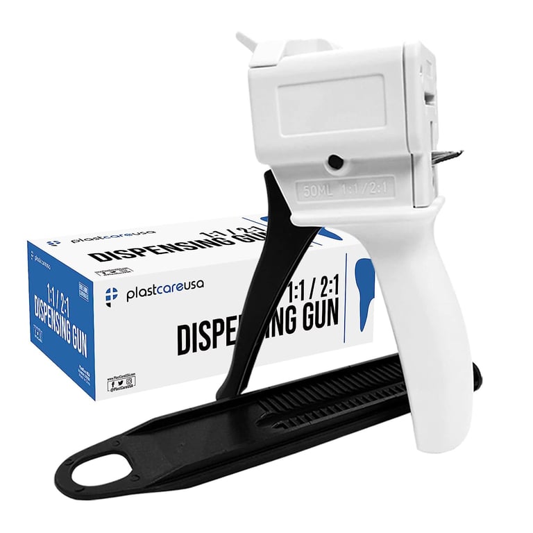 PlastCare USA Impression Material Dispenser Gun, 1:1/2:1. Used to dispense 50ml dental materials