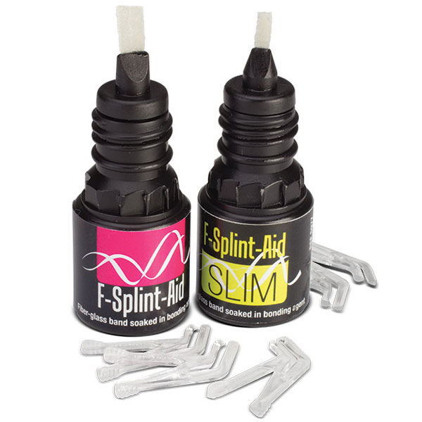 F-Splint-Aid SLIM - 2mm wide, 120mm length/bottle. Fibreglass ribbon pre-impregnated with bonding