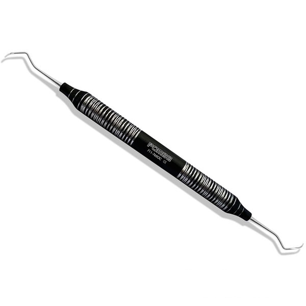 Pomee USA Gracey Curette # 5/6 with Hollow Handle 9.5mm, Ultra-Lite Onyx Collection. Razor Sharp