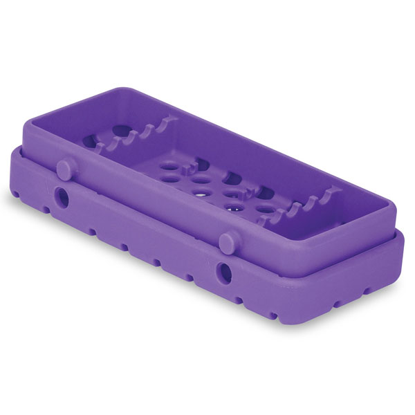 Cool Cassette 2 PURE PURPLE 5 Instrument Tray, 1/Pk. Holds instruments up to 7-1/8" long