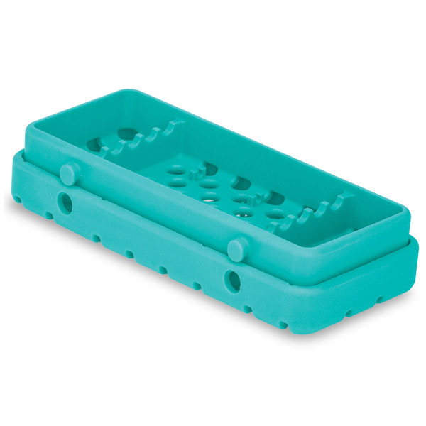 Cool Cassette 2 CLEAN GREEN 5 Instrument Tray, 1/Pk. Holds instruments up to 7-1/8" long