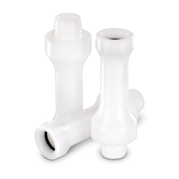 DisposEvac Quick-Disconnect Hose Adapters - 1/2" diameter. 3/Pk. Fits existing quick-disconnect
