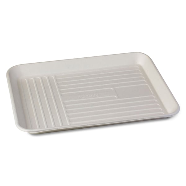 ECOsply Large Biodegradable Instrument Trays, 250/Case. FDA-approved food-grade moisture-resistant