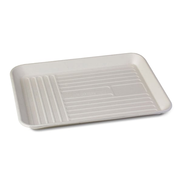 ECOsply Medium Biodegradable Instrument Trays, 250/Case. FDA-approved food-grade