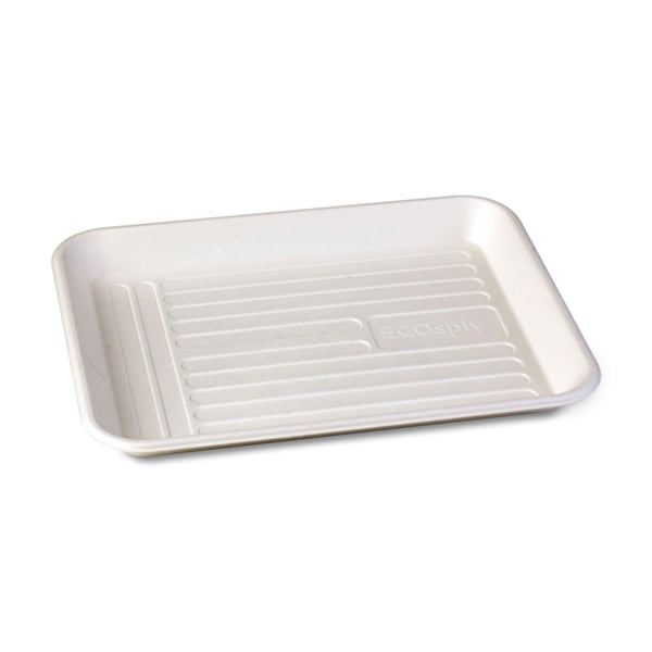 ECOsply Small Biodegradable Instrument Trays, 250/Box. FDA-approved food-grade moisture-resistant