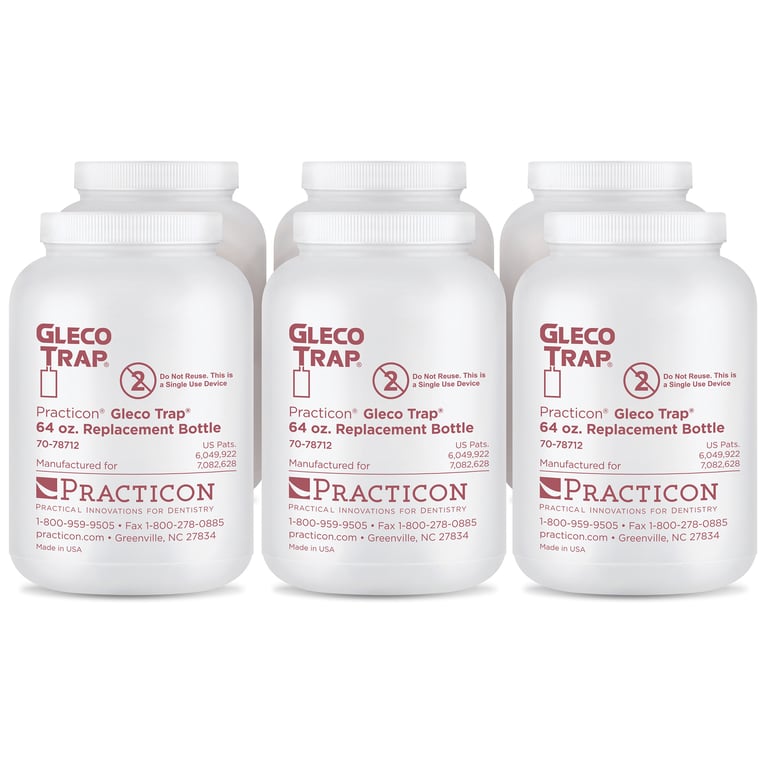 Gleco 64 oz. Replacement Trap Bottles 6/Case. 7-1/4" H