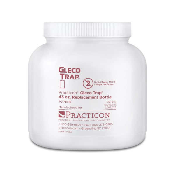 Gleco Trap 43 oz Replacement Bottles 6/Case. 4" tall