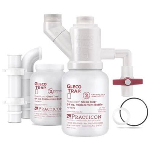 Gleco 64 oz. Trap System. Contains: Trap assembly, 2 - 64 oz. replacement bottles, all necessary