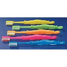 Practicon Child Toothbrushes, alligator-shaped handle, narrow neck and classic-shaped head, soft