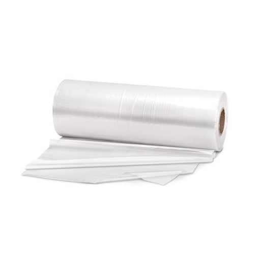 Practicon 20" x 85" clear plastic chair drape, 350 drapes on a 20" wide roll