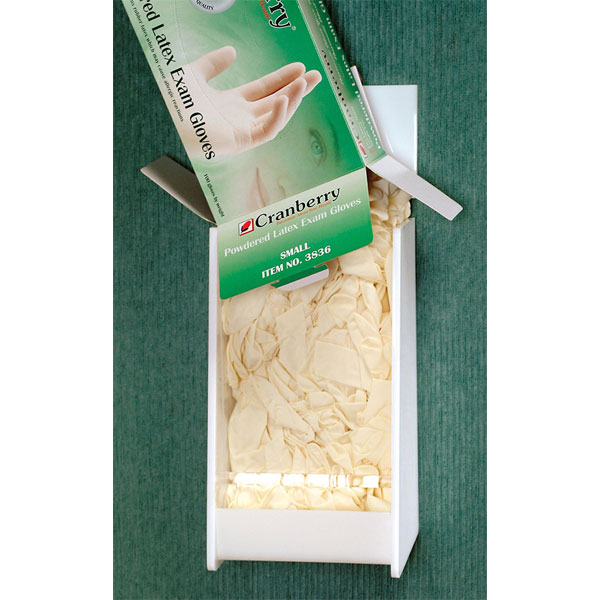 Practicon Clear Singe Bin Glove Dispenser 5.5"W x 10.5" x 5". Easy-Fill Glove Dispenser holds over