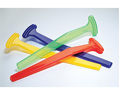 Practicon Plastic tongue cleaner with curved triple ridges, package of 100 tongue cleaners