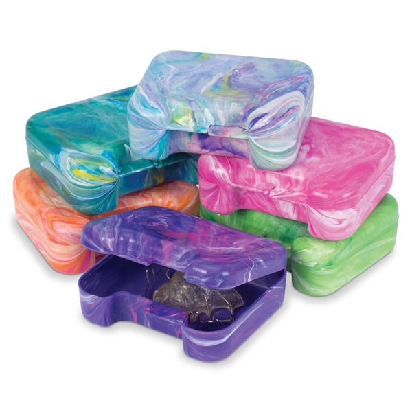 Practicon Paradise Retainer Cases, Light Colors, 24/Bag. Luxury line retainer cases are attractive