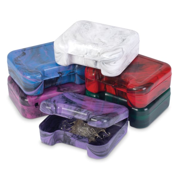 Practicon Paradise Cosmic Cases, Dark Colors, 24/Bag. Luxury line retainer cases are attractive