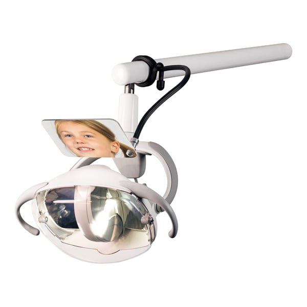 PRACTIview 2 Operatory Mirror has 32" flexible silicone support with strong wire core wraps onto