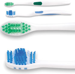 SmileGoods A383 Toothbrushes, Soft, End-Rounded Dupont Tynex Bristles in an unbreakable, non-slip