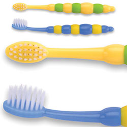 SmileGoods Y263 Child Toothbrushes, Soft, End-Rounded Dupont Tynex Bristles in an unbreakable