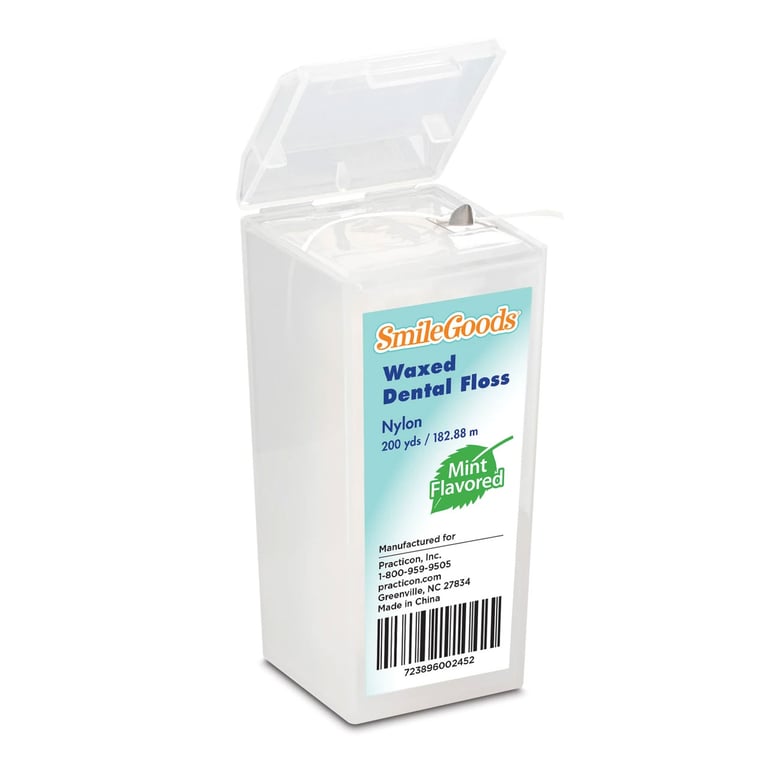 SmileGoods Waxed Nylon Dental Floss, Mint, 200yd Dispenser Spool Refill, 1/Pk. Offers