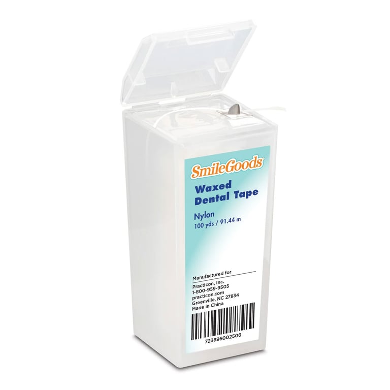 SmileGoods Waxed Dental Tape, Unflavored, 100yd Dispenser Spool Refill, 1/Pk. Offers
