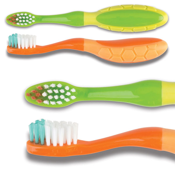 SmileGoods Y241 Turtle Toothbrushes 72/Box. Specially designed for first-time brushers, the Turtle