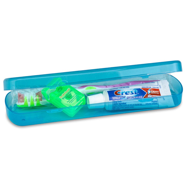 SmileGoods Adult Patient Care Cases - 72 pre-filled cases per box. Hinged, hard plastic cases