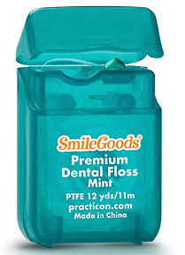 SmileGoods Premium Mint PTFE Dental Floss coordinates toothbrushes and maximizes your savings!