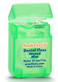 SmileGoods Mint Waxed Dental Floss coordinates toothbrushes and maximizes your savings! Each