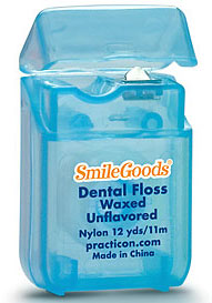 SmileGoods Waxed Dental Floss, coordinates toothbrushes and maximizes your savings! Each