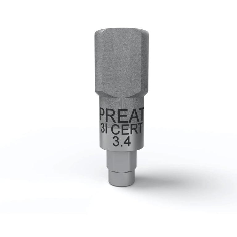 Preat Biomet 3i Certain Compatible 3.4 mm Titanium Scan Body, 1/Pk. Ideal for scanning intraorally