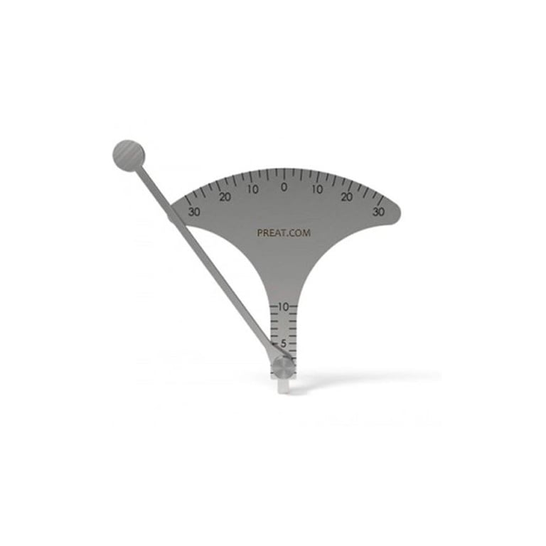 Preat Cuff Height & Angulation Tool Set. Includes 2 diameters of the tool, allowing use on