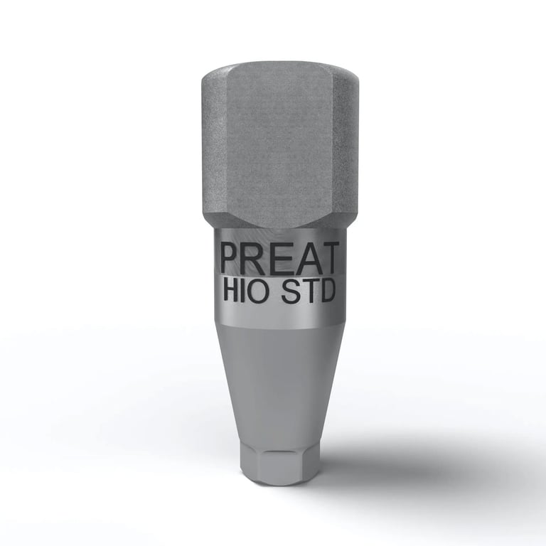 Preat Hiossen HG-Compatible Standard Titanium Scan Body, 1/Pk. Ideal for scanning intraorally