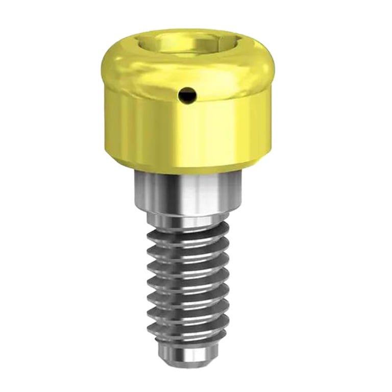 Preat PreatLoc ZrN-Coated 3.5mm Overdenture Attachment Abutment, 1.0mm, Zimmer TSV Compatible