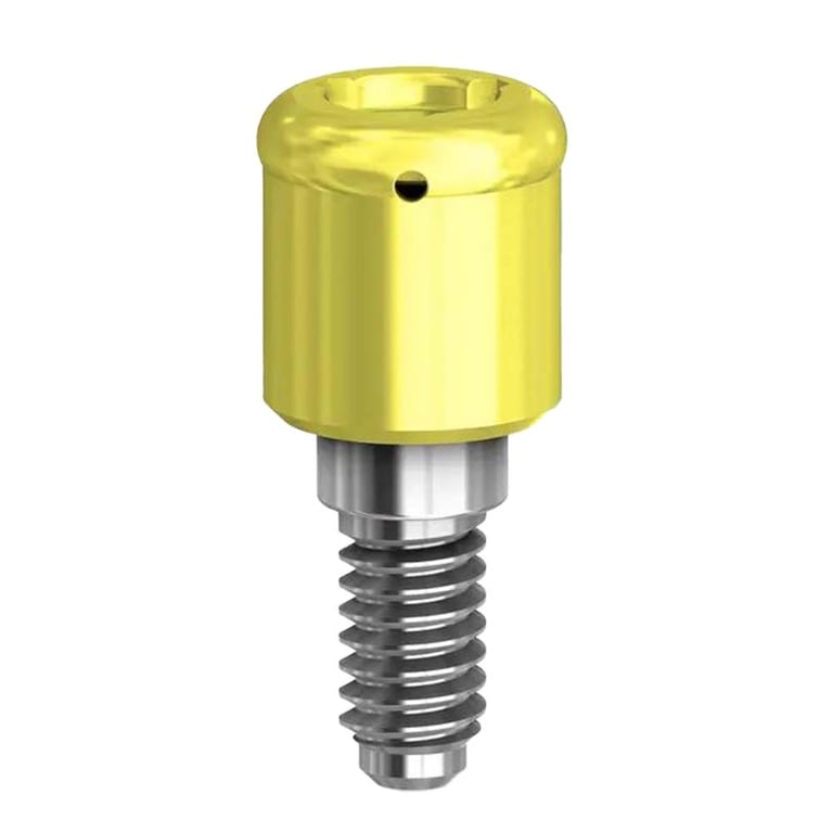 Preat PreatLoc ZrN-Coated 3.5mm Overdenture Attachment Abutment, 2.5mm, Zimmer TSV Compatible