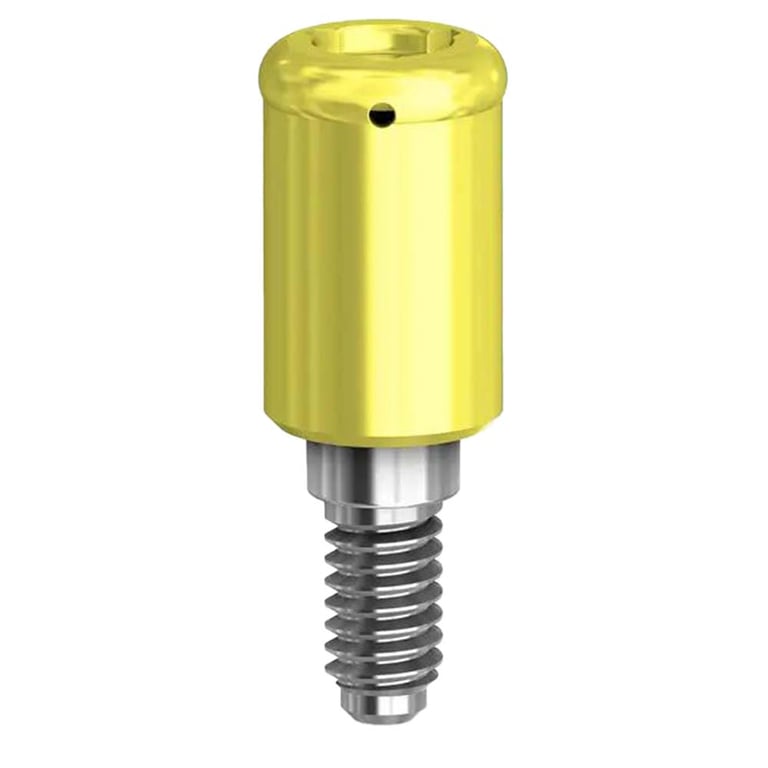 Preat PreatLoc ZrN-Coated 3.5mm Overdenture Attachment Abutment, 4.5mm, Zimmer TSV Compatible