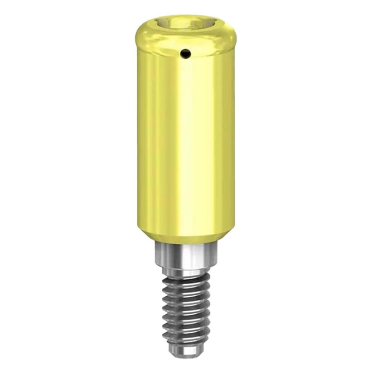 Preat PreatLoc ZrN-Coated 3.5mm Overdenture Attachment Abutment, 6.5mm, Zimmer TSV Compatible