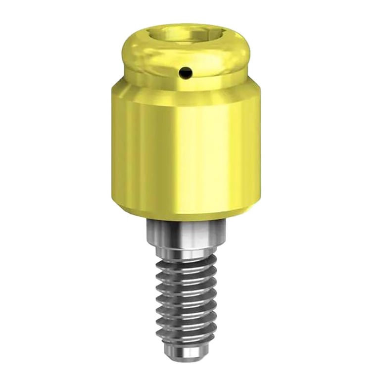 Preat PreatLoc ZrN-Coated 4.5mm Overdenture Attachment Abutment, 3.5mm, Zimmer TSV Compatible
