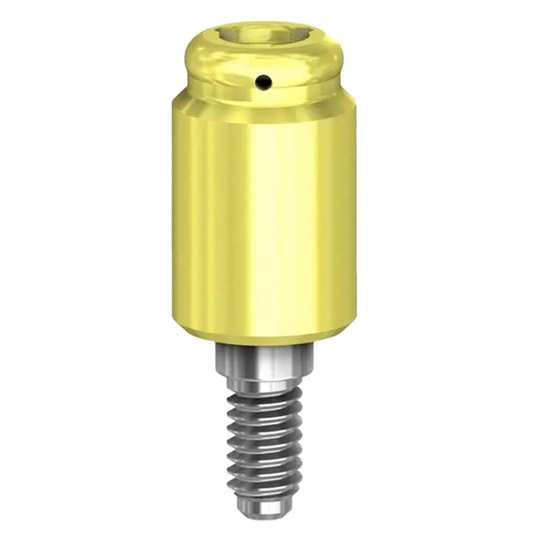 Preat PreatLoc ZrN-Coated 4.5mm Overdenture Attachment Abutment, 5.5mm, Zimmer TSV Compatible