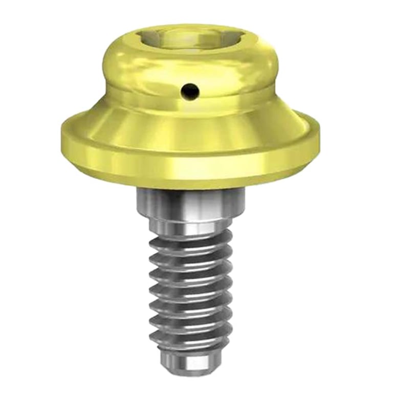 Preat PreatLoc ZrN-Coated 5.7mm Overdenture Attachment Abutment, 1.0mm, Zimmer TSV Compatible