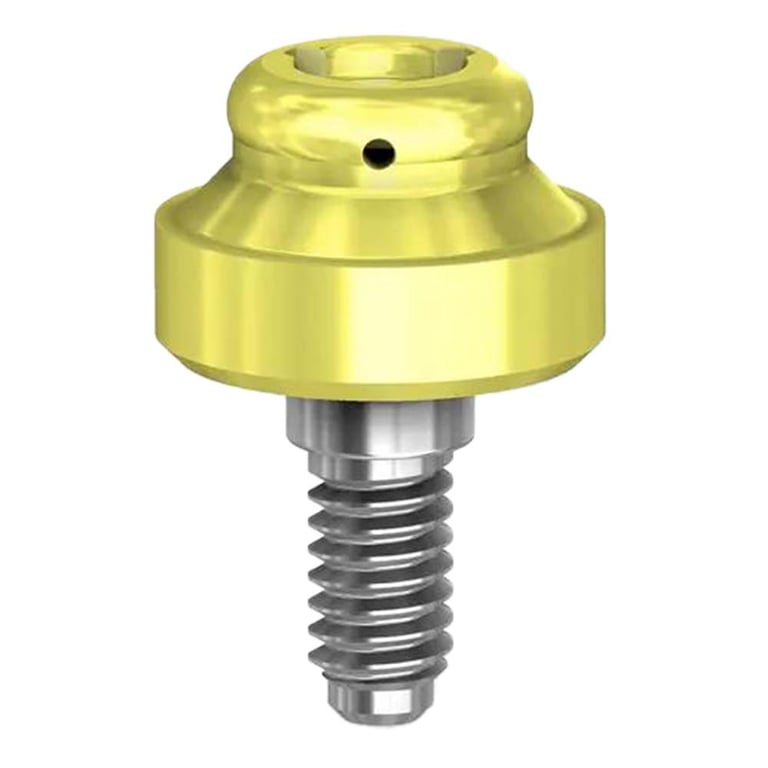 Preat PreatLoc ZrN-Coated 5.7mm Overdenture Attachment Abutment, 2.5mm, Zimmer TSV Compatible