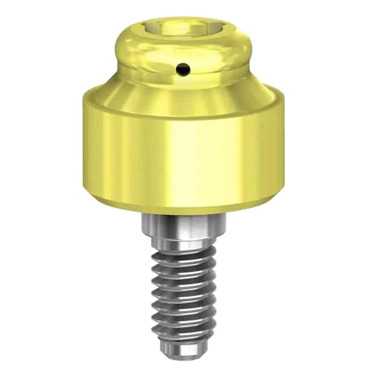 Preat PreatLoc ZrN-Coated 5.7mm Overdenture Attachment Abutment, 3.5mm, Zimmer TSV Compatible