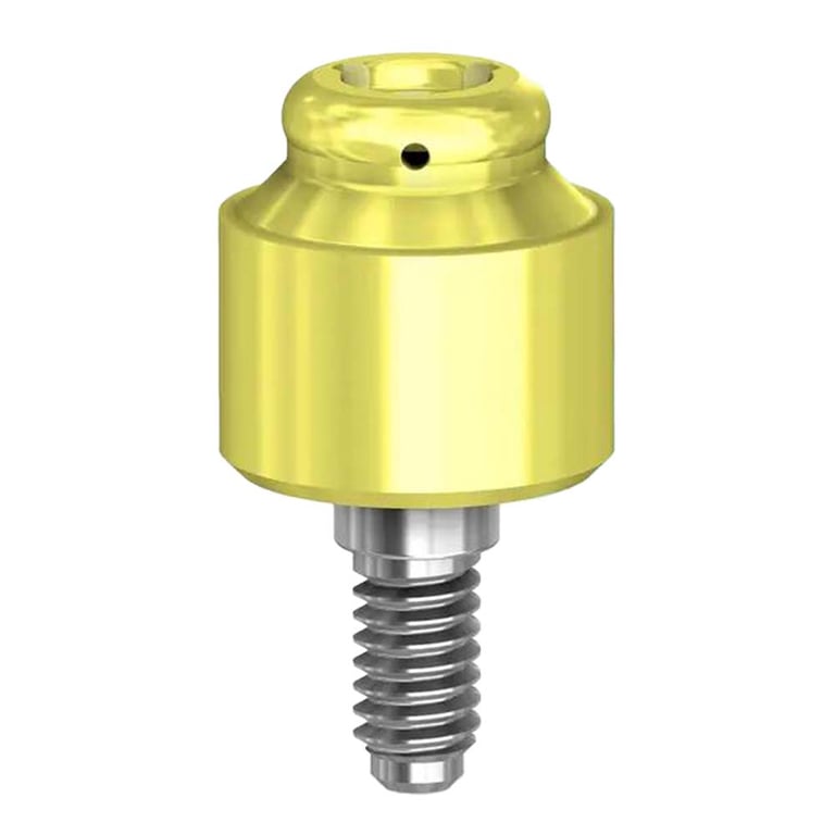 Preat PreatLoc ZrN-Coated 5.7mm Overdenture Attachment Abutment, 4.5mm, Zimmer TSV Compatible