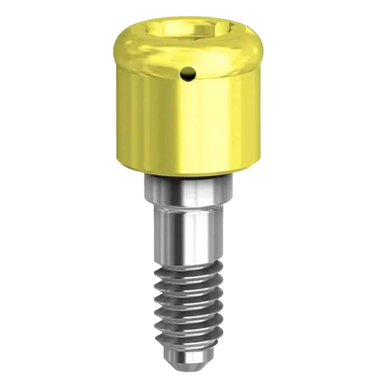 Preat PreatLoc ZrN-Coated NP Overdenture Attachment Abutment, 2.0mm, Nobel Biocare Tri-Lobe