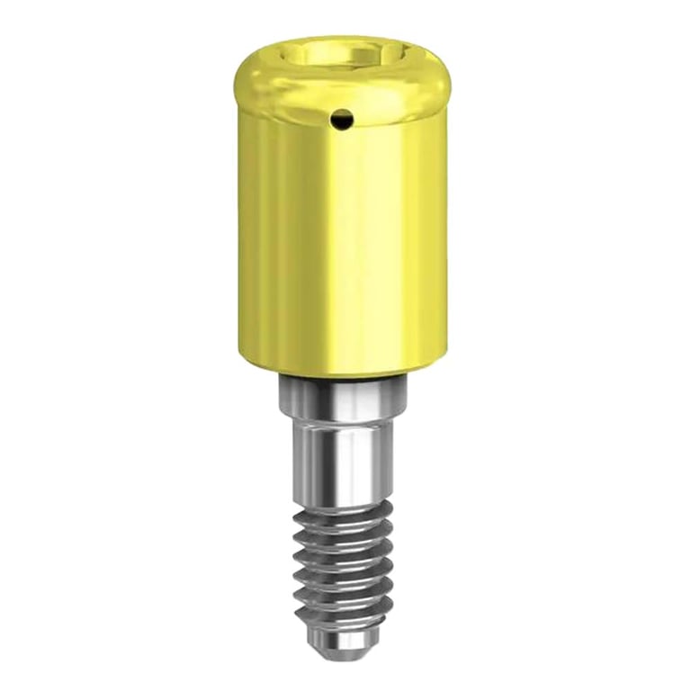Preat PreatLoc ZrN-Coated NP Overdenture Attachment Abutment, 4.0mm, Nobel Biocare Tri-Lobe