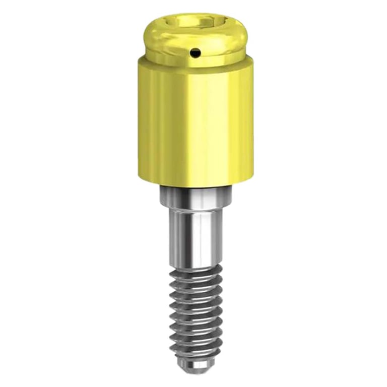 Preat PreatLoc ZrN-Coated RP Overdenture Attachment Abutment, 4.0mm, Nobel Biocare Tri-Lobe