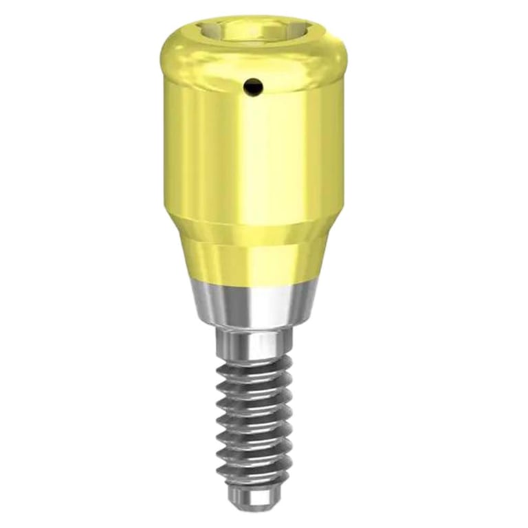 Preat PreatLoc ZrN-Coated NP Overdenture Attachment Abutment, 2.0mm, Nobel Active Conical